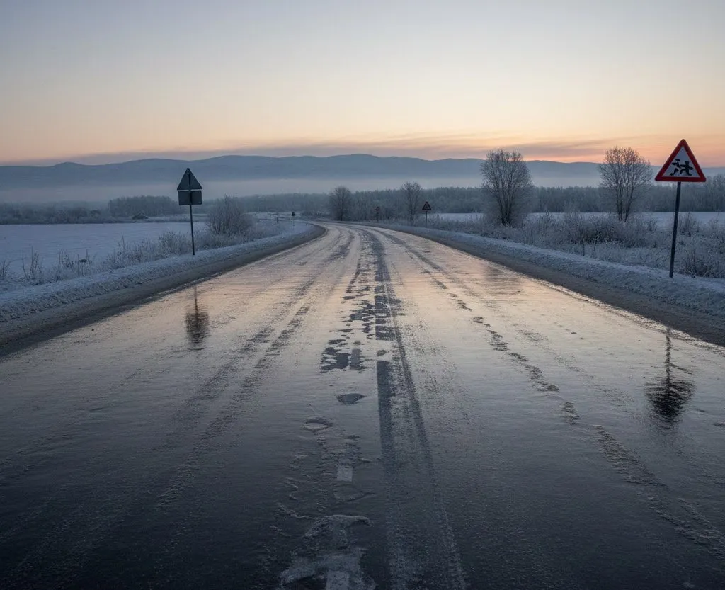 블랙아이스 자주 발생하는 장소와 방어 운전 방법